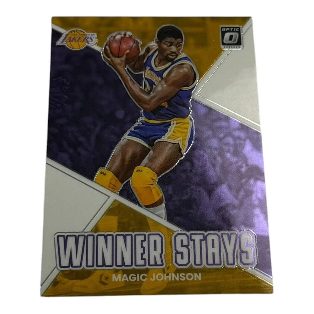 Magic Johnson 2022-23 Panini Donruss Optic Winner Stays Lakers Card 19 NBA